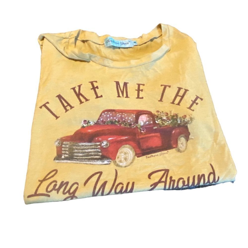 Southern Grace t shirt great condition size medium Take Me The Wrong Way Around